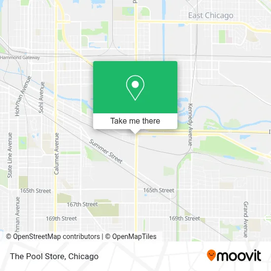 The Pool Store map