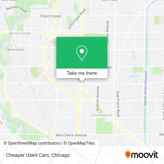 Cheaper Used Cars map
