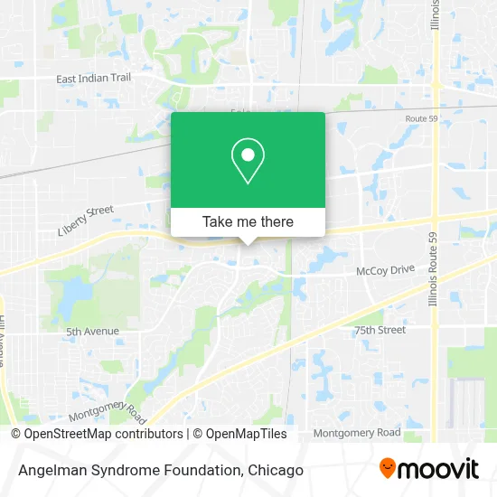 Angelman Syndrome Foundation map