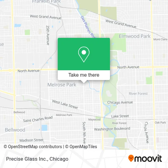 Precise Glass Inc. map
