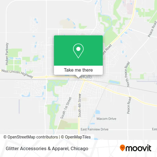 Glitter Accessories & Apparel map