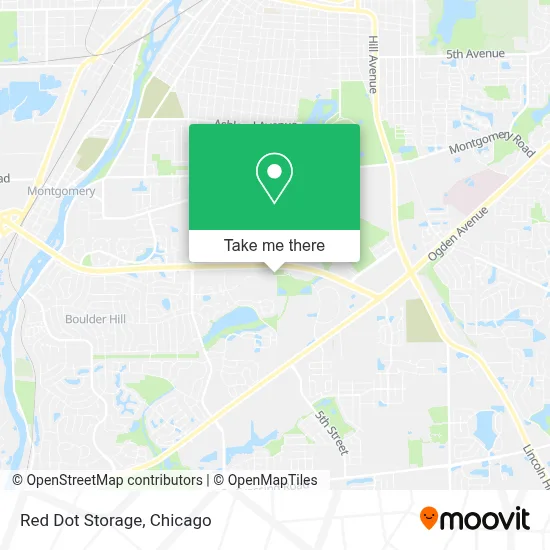 Red Dot Storage map
