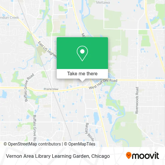 Vernon Area Library Learning Garden map