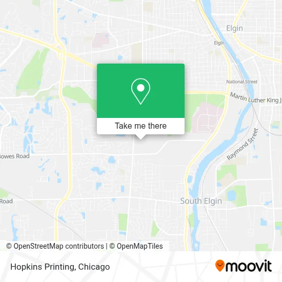 Hopkins Printing map