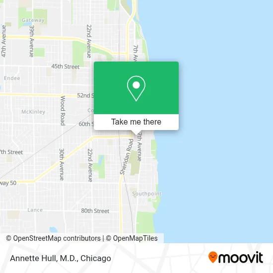 Annette Hull, M.D. map