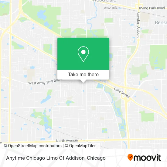 Anytime Chicago Limo Of Addison map