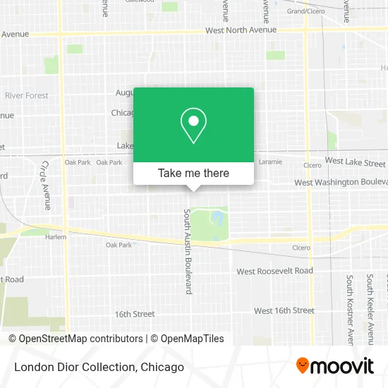 London Dior Collection map