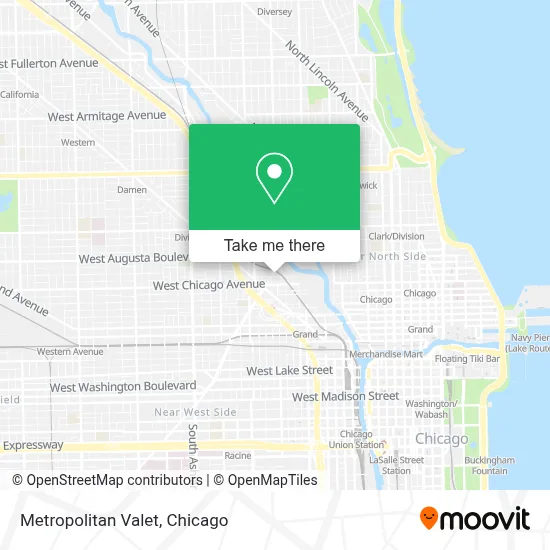 Metropolitan Valet map