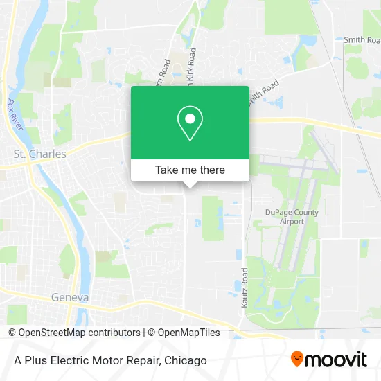 A Plus Electric Motor Repair map