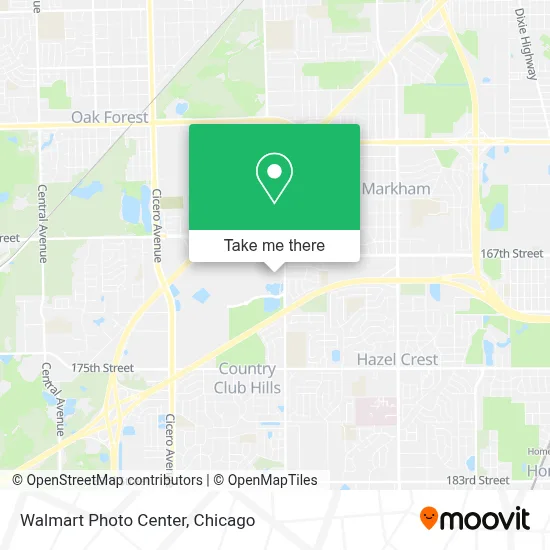 Walmart Photo Center map