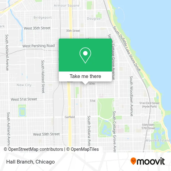 Hall Branch map