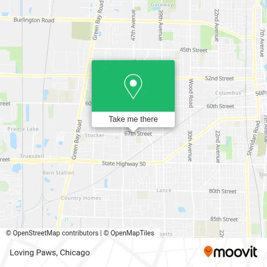Loving Paws map