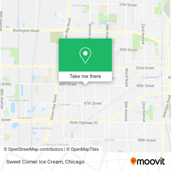 Sweet Corner Ice Cream map
