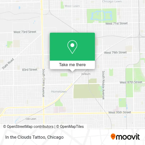 In the Clouds Tattoo map