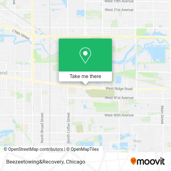 Beezeetowing&Recovery map