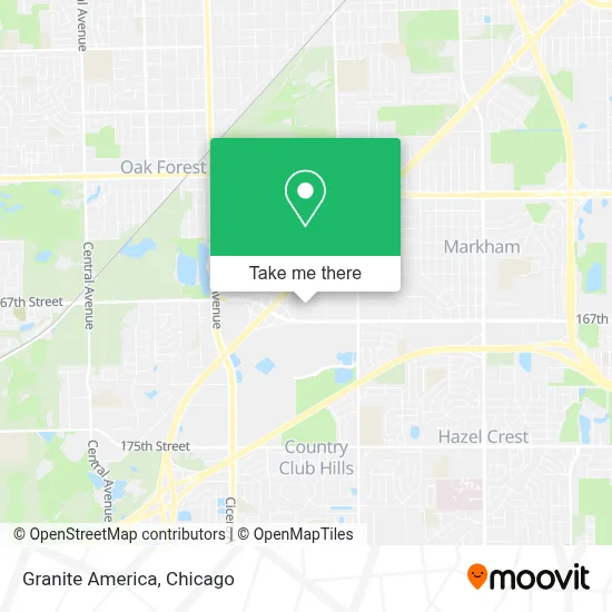 Granite America map