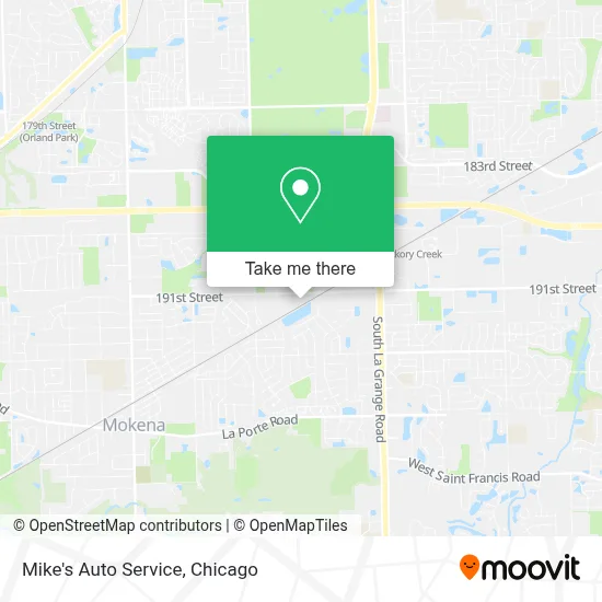 Mike's Auto Service map