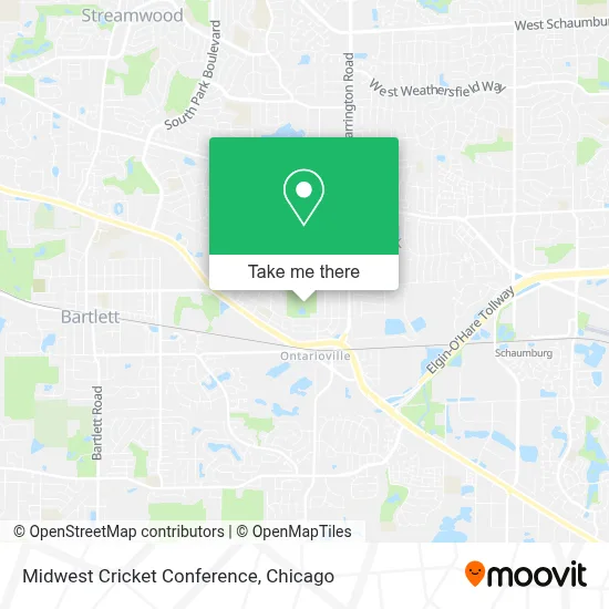Midwest Cricket Conference map