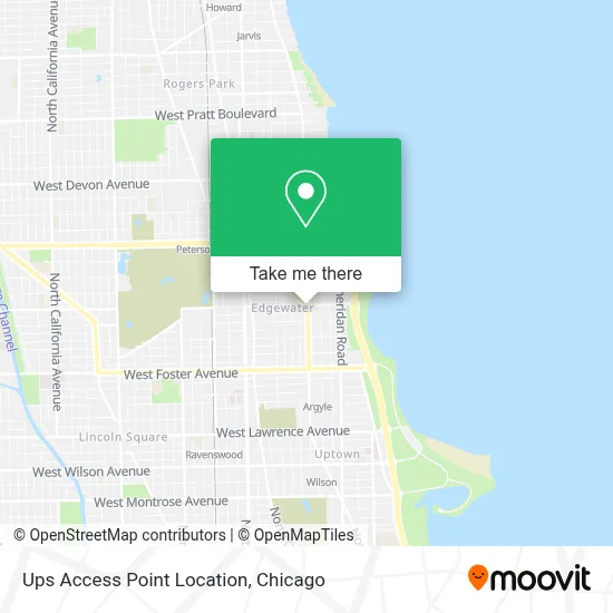 Ups Access Point Location map