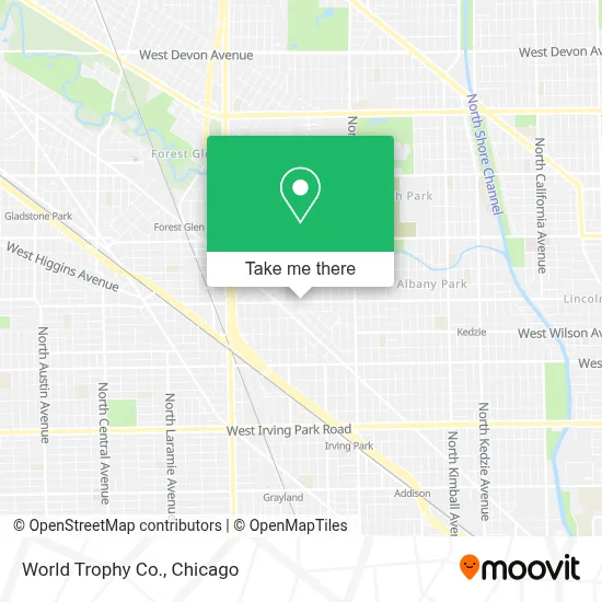 World Trophy Co. map