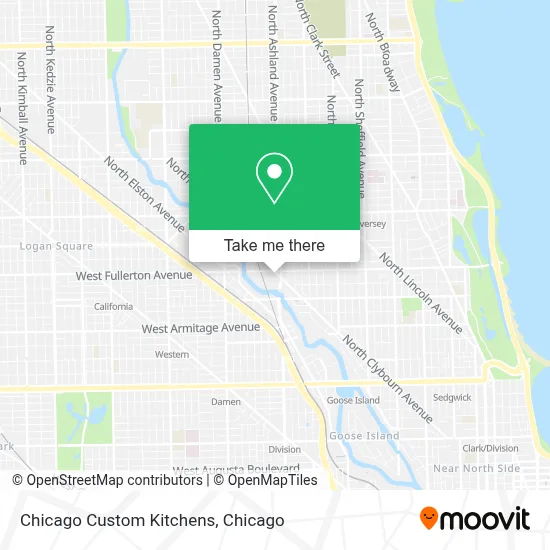 Chicago Custom Kitchens map
