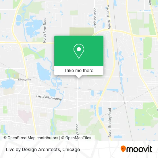 Live by Design Architects map