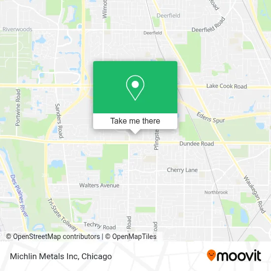 Michlin Metals Inc map