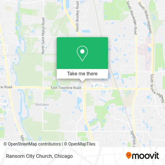 Ransom City Church map