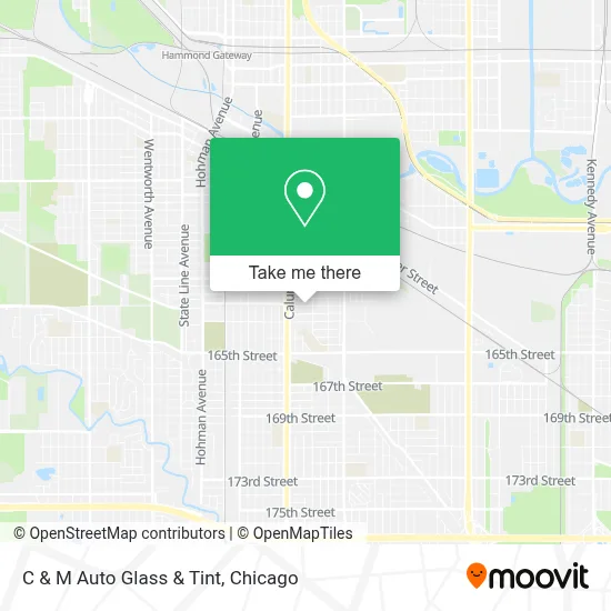 C & M Auto Glass & Tint map