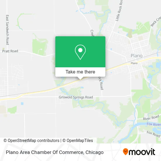 Plano Area Chamber Of Commerce map