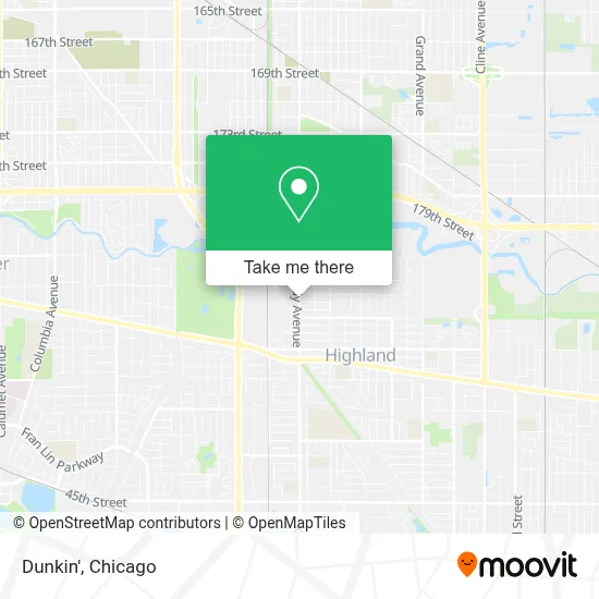 Dunkin' map