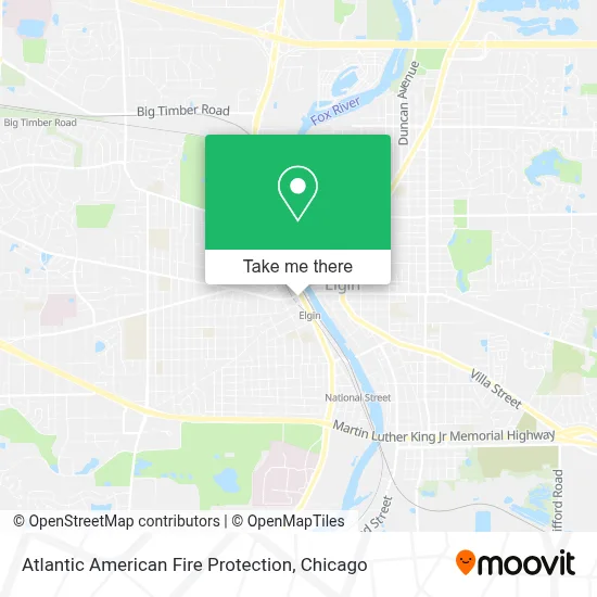Atlantic American Fire Protection map