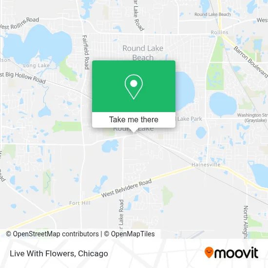 Live With Flowers map