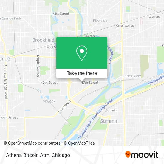 Athena Bitcoin Atm map