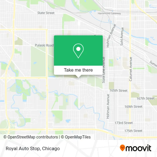 Royal Auto Stop map