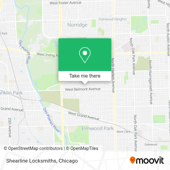 Shearline Locksmiths map