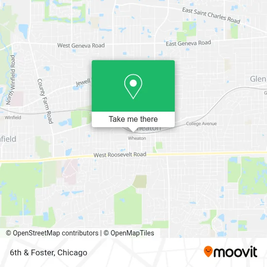 6th & Foster map
