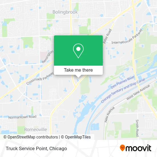 Truck Service Point map