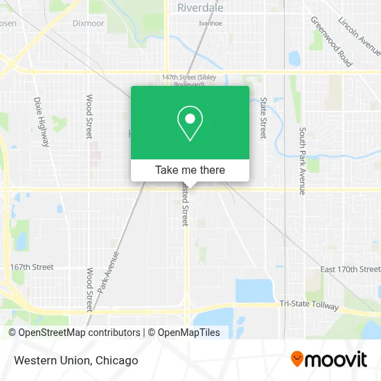 Western Union map