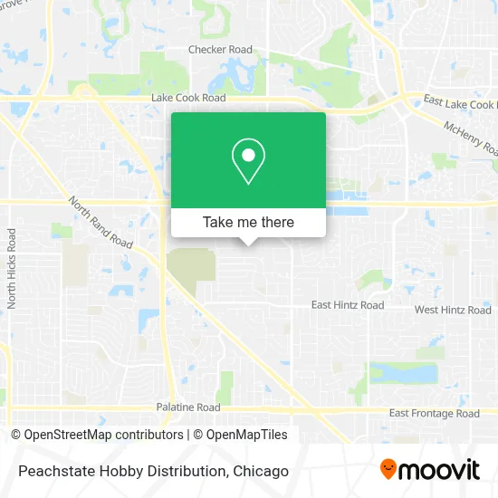 Peachstate Hobby Distribution map