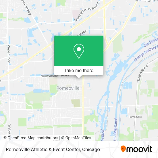 Romeoville Athletic & Event Center map