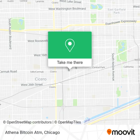 Athena Bitcoin Atm map