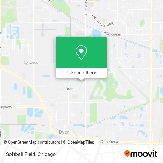 Softball Field map