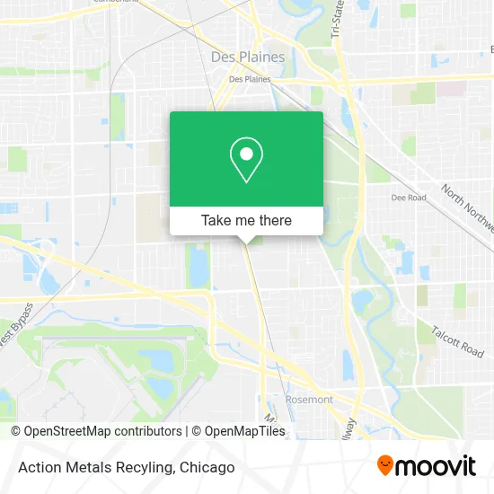 Action Metals Recyling map