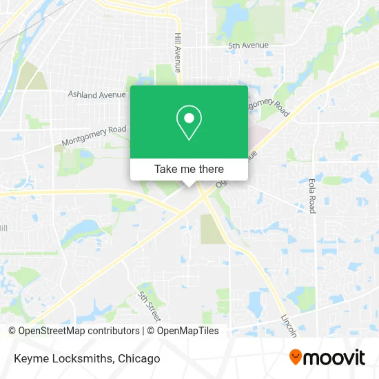 Keyme Locksmiths map