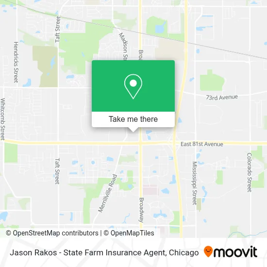 Jason Rakos - State Farm Insurance Agent map