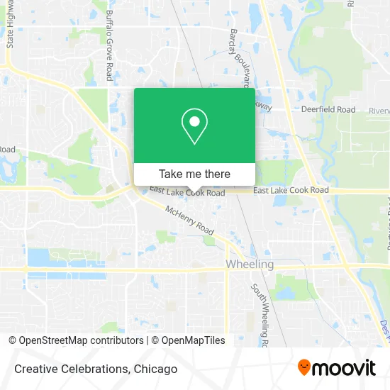 Creative Celebrations map