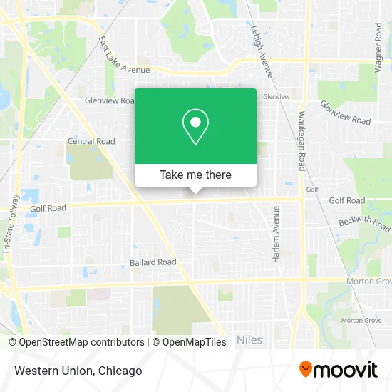 Western Union map