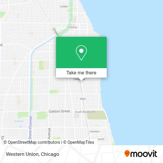 Western Union map