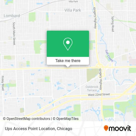 Ups Access Point Location map